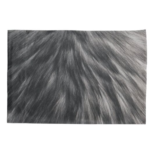 Luxe kleuren afdrukken zwart grijze muizen dierhaa kussensloop (Achterkant)