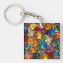 Luxe Kleurrijk Kristal Mozaïek Naadloos Patroon