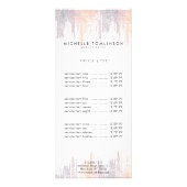 Luxe kleurrijke Confetti regenpatroon Reclamekaart (Voorkant)