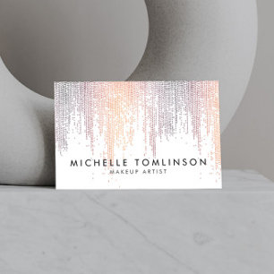 Luxe kleurrijke Confetti regenpatroon Visitekaartje