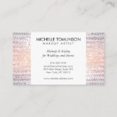 Luxe kleurrijke Confetti regenpatroon Visitekaartje (Achterkant)