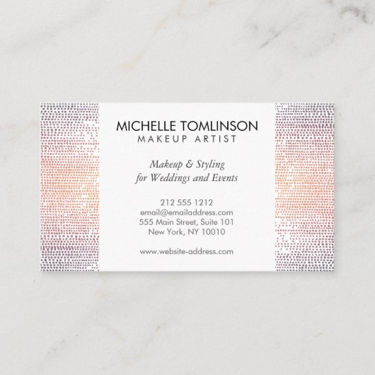 Luxe kleurrijke Confetti regenpatroon Visitekaartje (Achterkant)