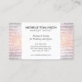 Luxe kleurrijke Confetti regenpatroon Visitekaartje (Achterkant)