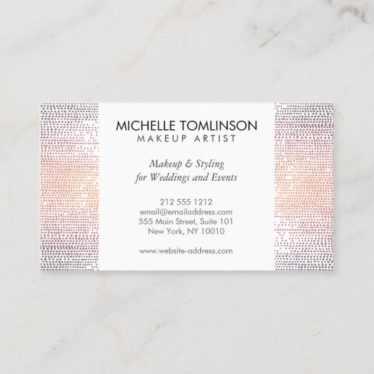 Luxe kleurrijke Confetti regenpatroon Visitekaartje (Achterkant)