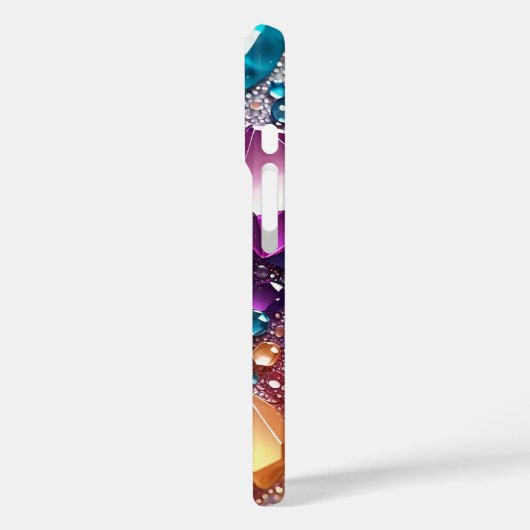 Luxe Kleurrijke Glitter iPhone case (Achterkant / Links)