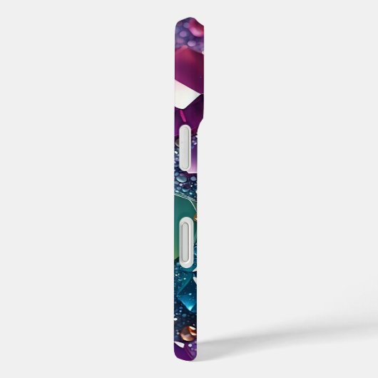 Luxe Kleurrijke Glitter iPhone case (Achterkant / Rechts)