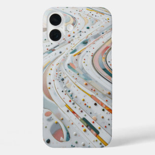 Luxe Kleurrijke Kiezels Telefoonhoes - Elegant  iPhone 16 Plus Hoesje