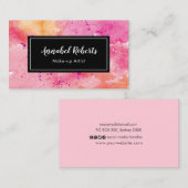 Luxe kleurrijke Paint Swirl visitekaartje (Voorkant / Achterkant)