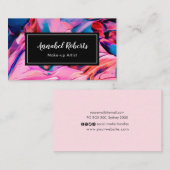 Luxe kleurrijke Paint Swirl visitekaartje (Voorkant / Achterkant)