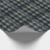 Luxe knooplederen textuur cadeaupapier (Hoek)