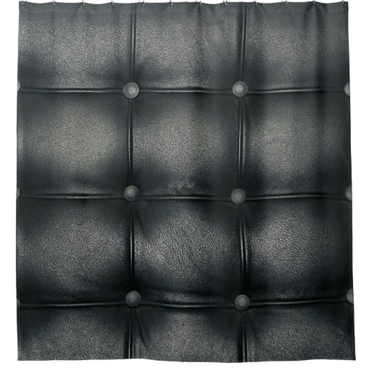 Luxe knooplederen textuur douchegordijn (Voorkant)