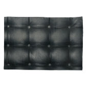 Luxe knooplederen textuur kussensloop (Achterkant)