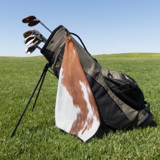 Luxe Koeienhuid Animal Skin Golfhanddoek (Groen)