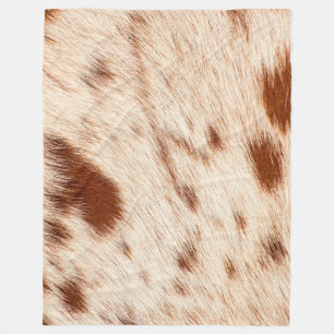Luxe Koeienhuid Animal Skin Print Fleece Deken