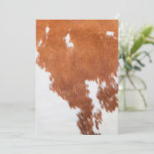 Luxe Koeienhuid Animal Skin Print Kaart (Staand voorkant)