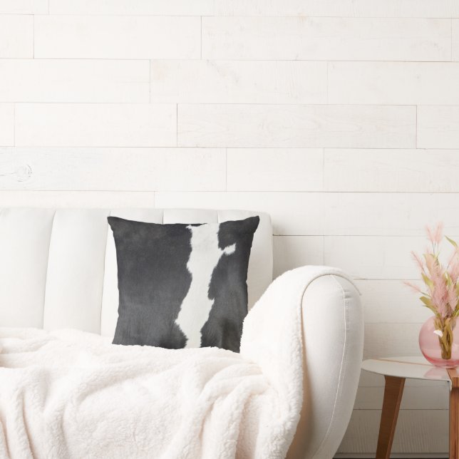 Luxe Koeienhuid Animal Skin Print Kussen (Bank)