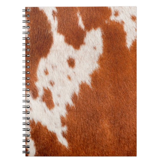 Luxe Koeienhuid Animal Skin Print Sierkussen Notitieboek (Voorkant)