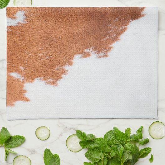 Luxe Koeienhuid Animal Skin Print Theedoek (Gevouwen)