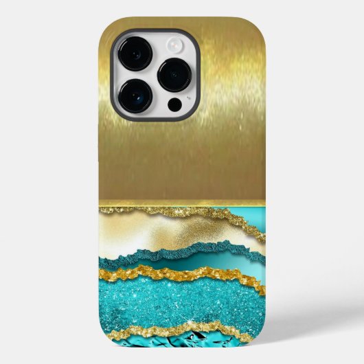 Luxe koel schaal goud design telefoonhoes Case-Mate iPhone case (Achterkant)