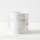 Luxe koffiemok "Jij bent de mooiste Bles" (Voorkant links)