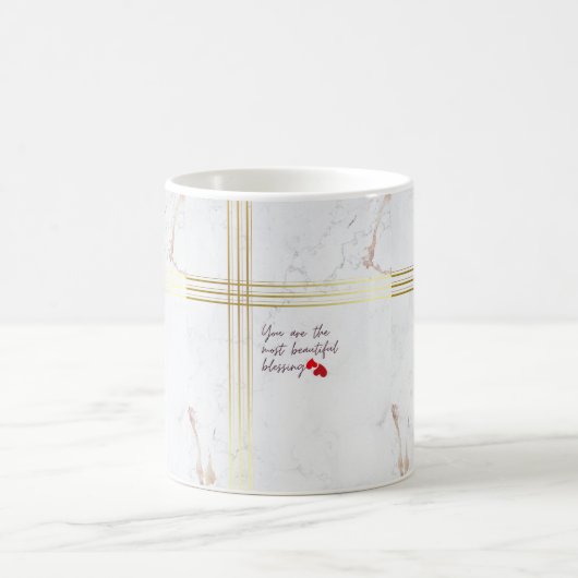 Luxe koffiemok "Jij bent de mooiste Bles" (Center)