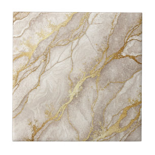 Luxe Koninklijk Goud Ader Marmer Steen Design Tegeltje