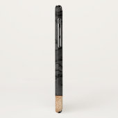 Luxe koper en zwart gemarmerd patroon Case-Mate iPhone case (Achterkant/links)