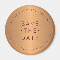 Luxe koper goud bordeaux bruiloft opslaan van de d