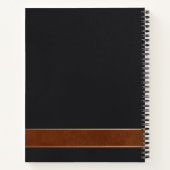 Luxe Koper & Leiste Kantoor Spiral Notitieboek (Achterkant)