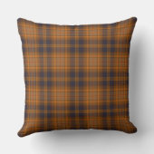 Luxe koperen bruine plaid kussen (Achterkant)