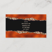 Luxe kopergoud zwart elegant esthetisch premium visitekaartje (Achterkant)