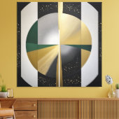 Luxe Kosmische Geometrie Canvas Afdruk (Insitu (Woonkamer))