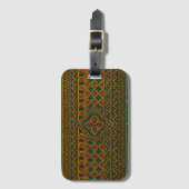 Luxe Kralen Kente Afrikaanse Bagage Labels (Voorkant (verticaal))