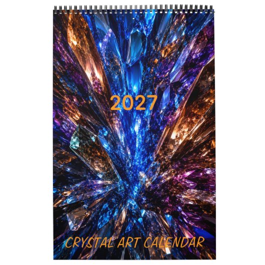 Luxe Kristal Diepte 3D 2027 Agenda Kalender (Hoes)
