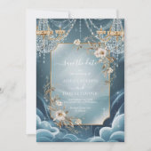 Luxe kristal kroonluchter bloemensave de datum kaart (Voorkant)