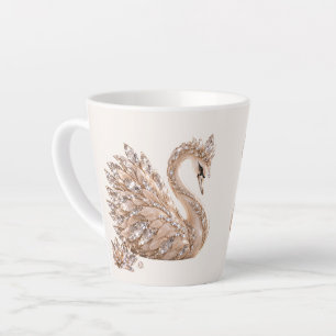 Luxe Kristallen Zwaan Latte Mok