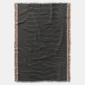 Luxe krokodillenleer: textieltextuur. deken (Voorkant Verticaal)