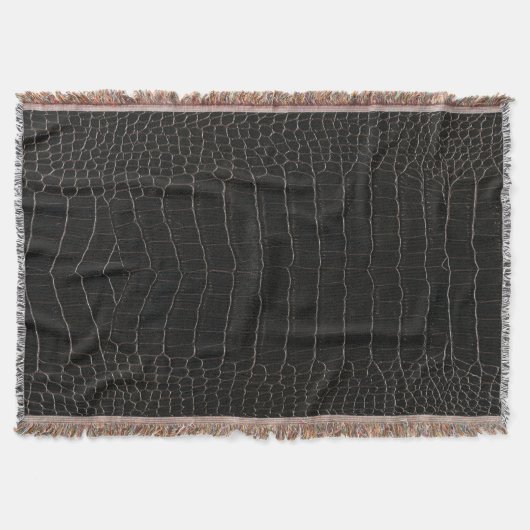 Luxe krokodillenleer: textieltextuur. deken (Voorkant)