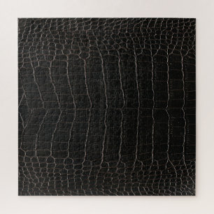 Luxe krokodillenleer: textieltextuur. legpuzzel