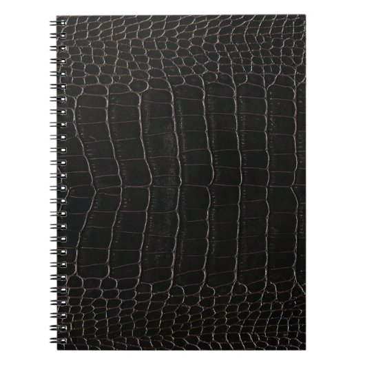 Luxe krokodillenleer: textieltextuur. notitieboek (Voorkant)