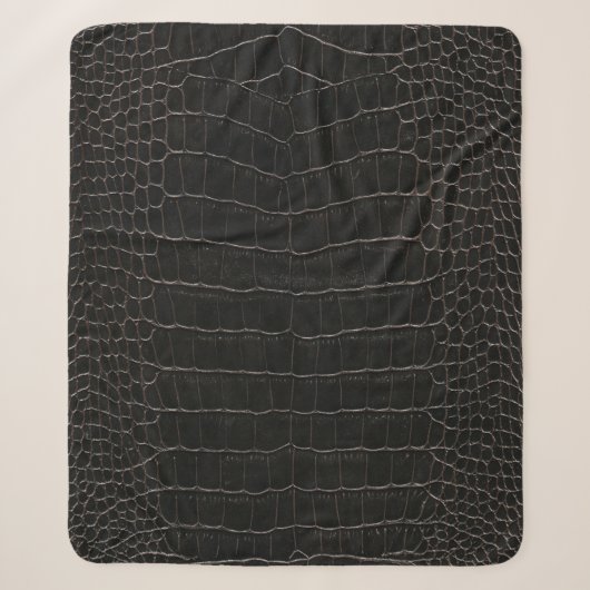 Luxe krokodillenleer: textieltextuur. sherpa deken (Voorkant)