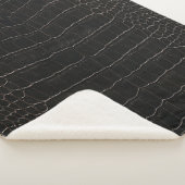 Luxe krokodillenleer: textieltextuur. sherpa deken (3/4)