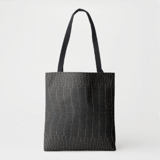 Luxe krokodillenleer: textieltextuur. tote bag