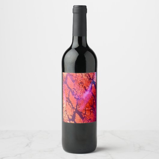 Luxe kunst geïnspireerd door Aurora Wijn Etiket (Voorkant)