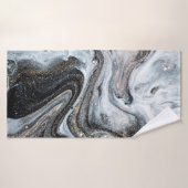 Luxe kunst in oostelijke stijl. Goudzwijn Badhanddoek (Badhanddoek)