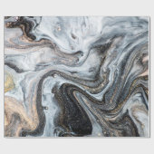 Luxe kunst in oostelijke stijl. Goudzwijn Cadeaupapier (Vlak)