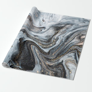 Luxe kunst in oostelijke stijl. Goudzwijn Cadeaupapier