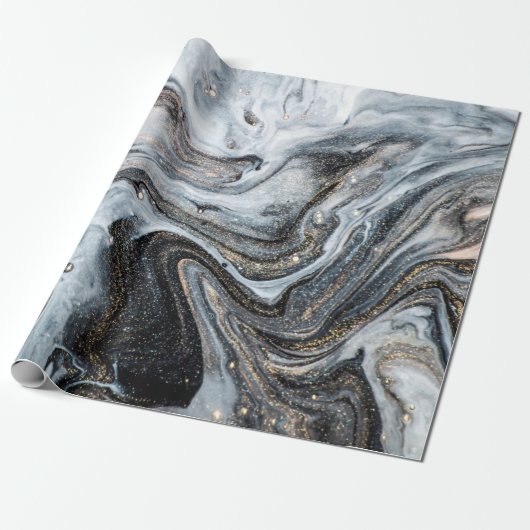 Luxe kunst in oostelijke stijl. Goudzwijn Cadeaupapier (Uitgerold)