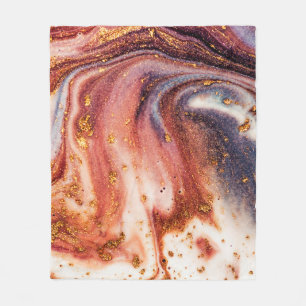 Luxe kunst in oostelijke stijl. Goudzwijn Fleece Deken