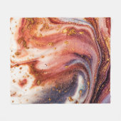 Luxe kunst in oostelijke stijl. Goudzwijn Fleece Deken (Voorkant (Horizontaal))